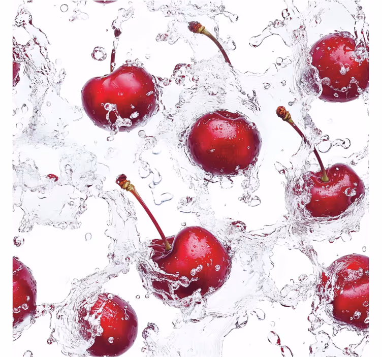 Persiana enrollable para cocina cerezas frescas - TenVinilo