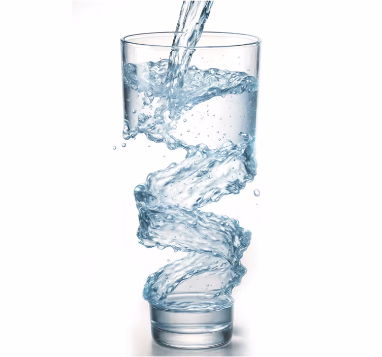 Persiana enrollable para cocina vaso de agua - TenVinilo
