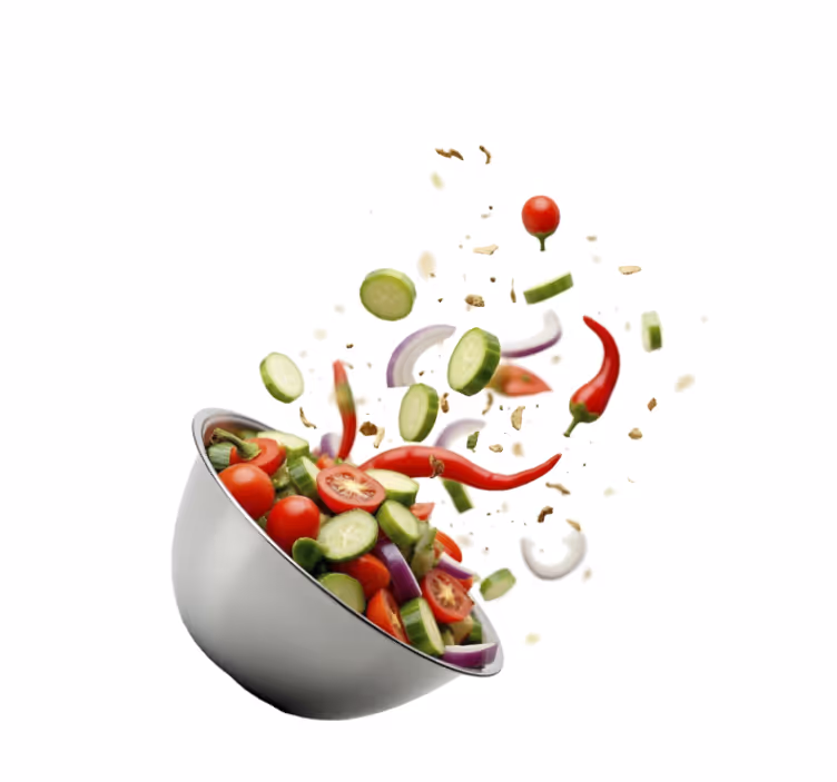 Persiana enrollable para cocina ensalada fresca - TenVinilo
