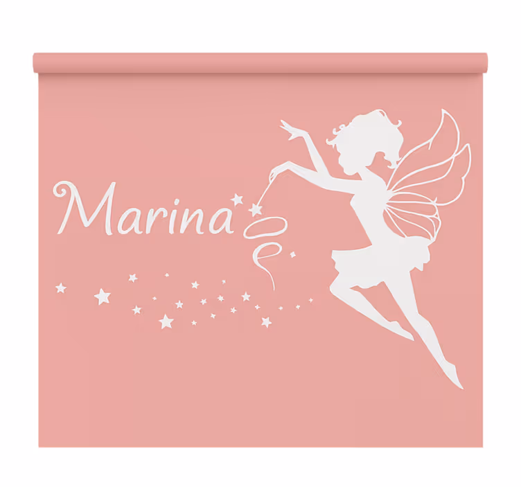 Persiana enrollable infantil hada con nombre - TenVinilo
