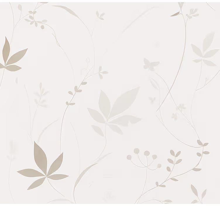 Persiana enrollable pasillo patrón floral minimalista - TenVinilo