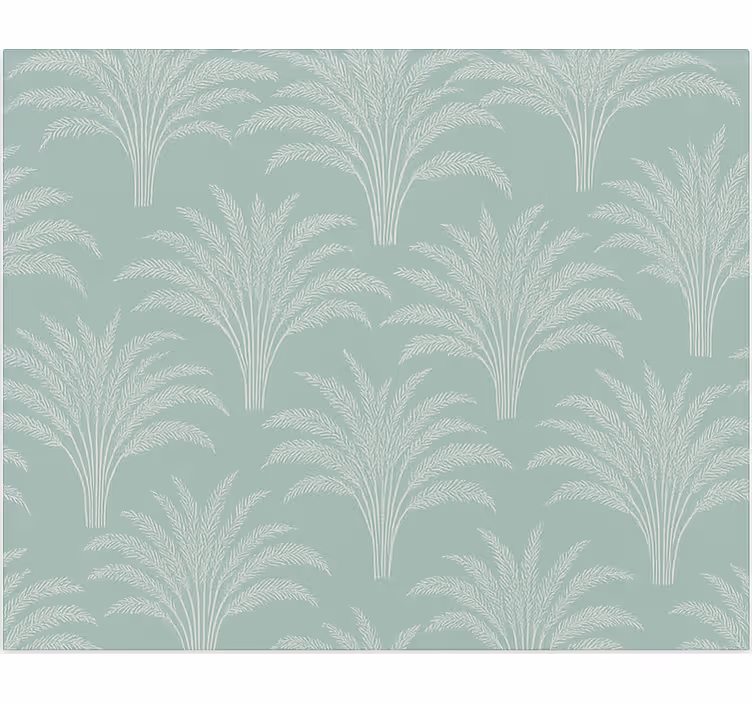 Persiana enrollable para comedor estampado de hojas verdes - TenVinilo