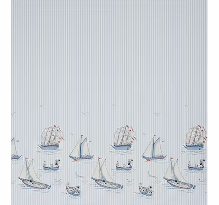 Persiana enrollable nórdico barcos de vela azul océano - TenVinilo