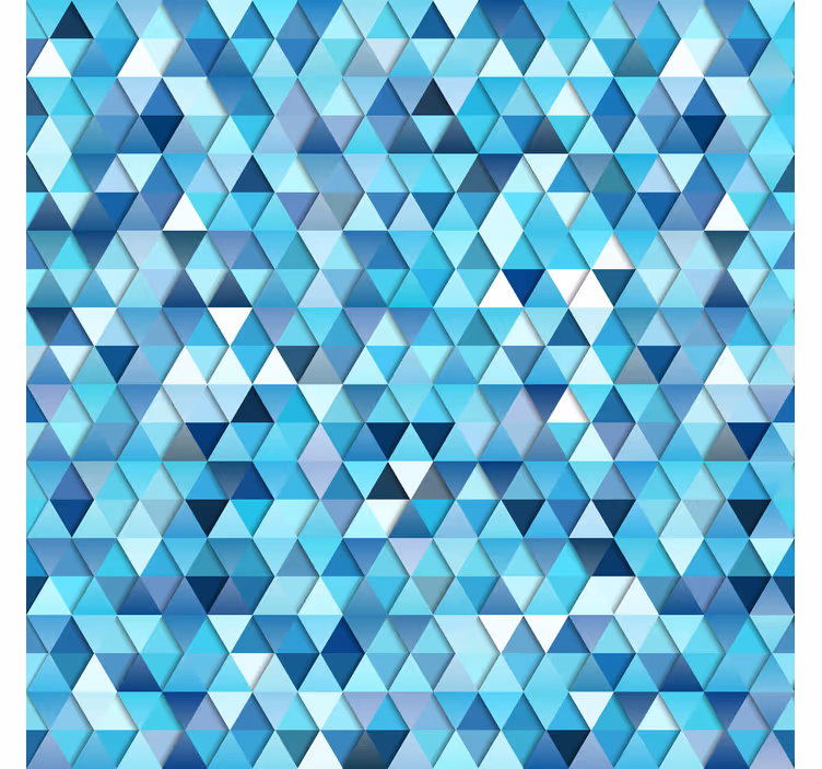 Persiana enrollable para baño patrón mosaico triangular - TenVinilo