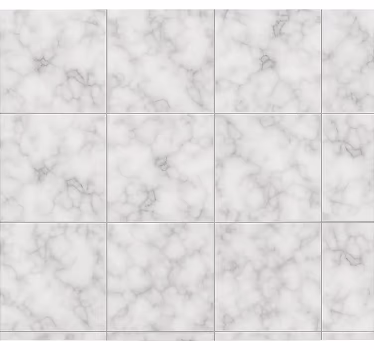 Persiana enrollable para cocina azulejo blanco cuadrado - TenVinilo