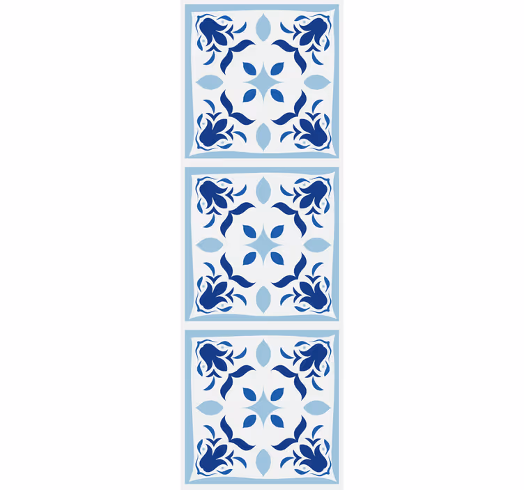 Persiana enrollable para cocina flores típicas portuguesas - TenVinilo