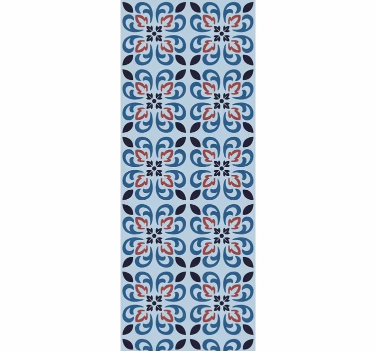 Persiana enrollable para cocina azulejo portugués azul - TenVinilo