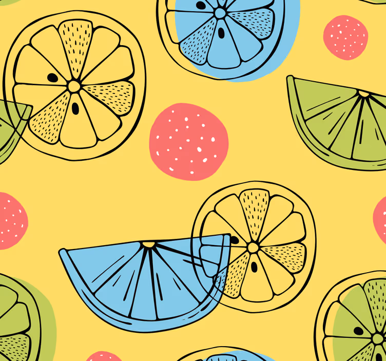 Persiana enrollable para cocina frutas cítricas - TenVinilo