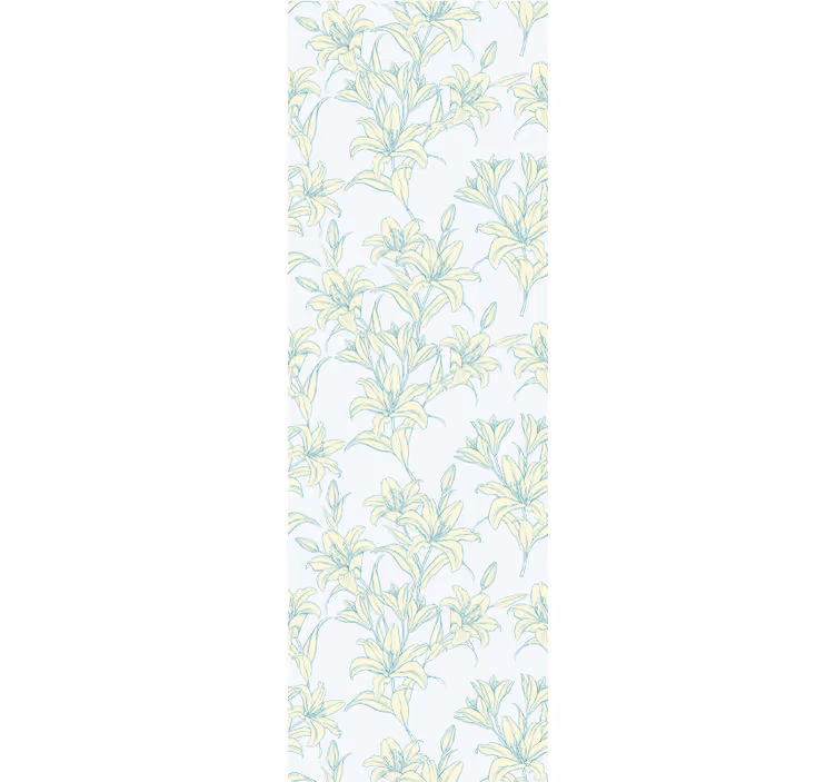 Persiana enrollable para comedor diseño floral vintage - TenVinilo