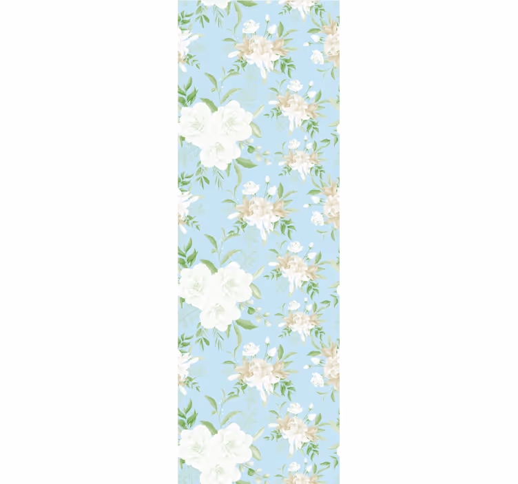 Persiana enrollable para comedor estilo floral silvestre - TenVinilo
