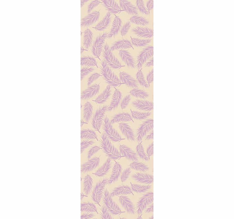 Persiana enrollable para comedor rosa y beige tropical - TenVinilo