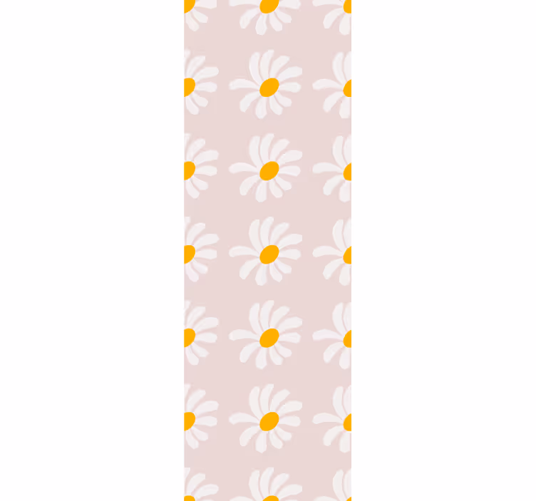 Persiana enrollable infantil ilustración de flores boho - TenVinilo