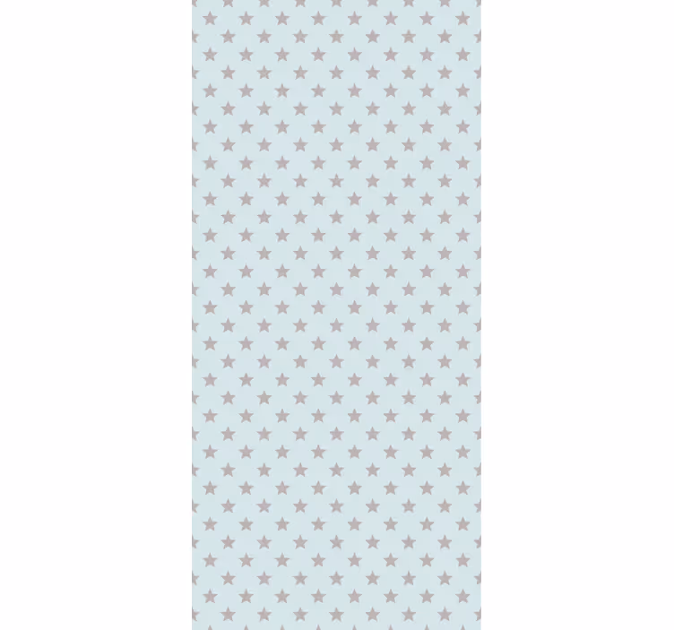 Persiana enrollable infantil fondo azul con estrellas grises - TenVinilo