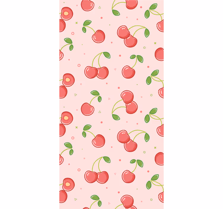 Persiana enrollable infantil cerezas rosas - TenVinilo
