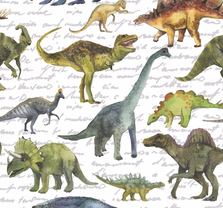 Persiana enrollable infantil dinosaurios realistas - TenVinilo