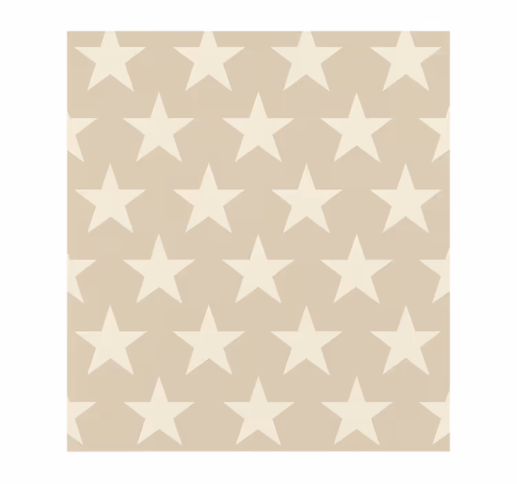 Persiana enrollable juvenil patrón estrellas beige - TenVinilo
