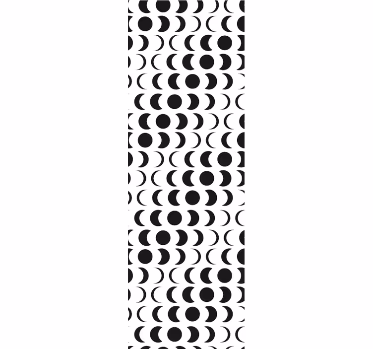 Persiana enrollable juvenil diseño de luna minimalista - TenVinilo