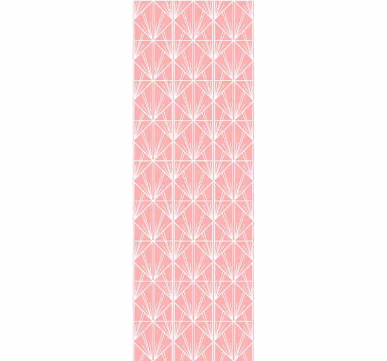Persiana enrollable moderno patrón geométrico rosa - TenVinilo