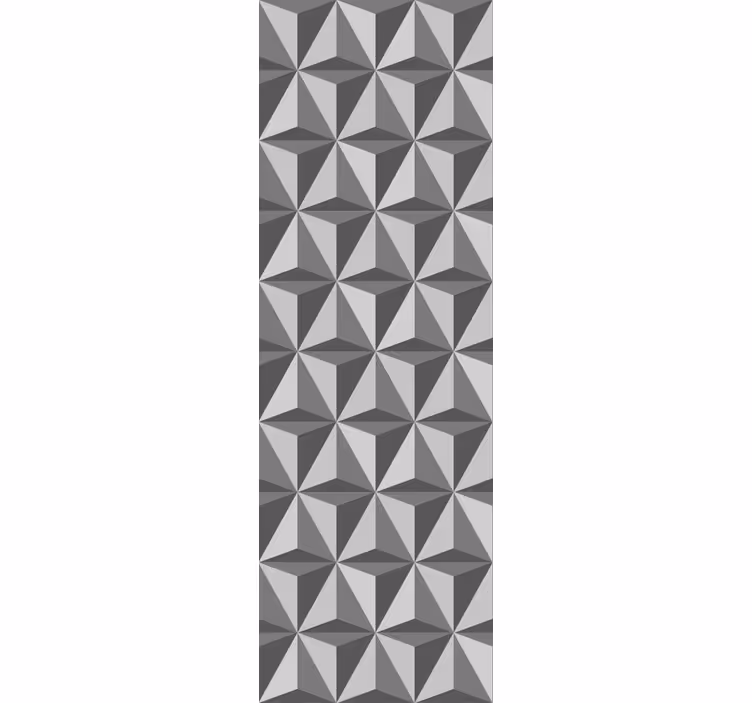 Persiana enrollable moderno azulejos triangulares oscuros - TenVinilo