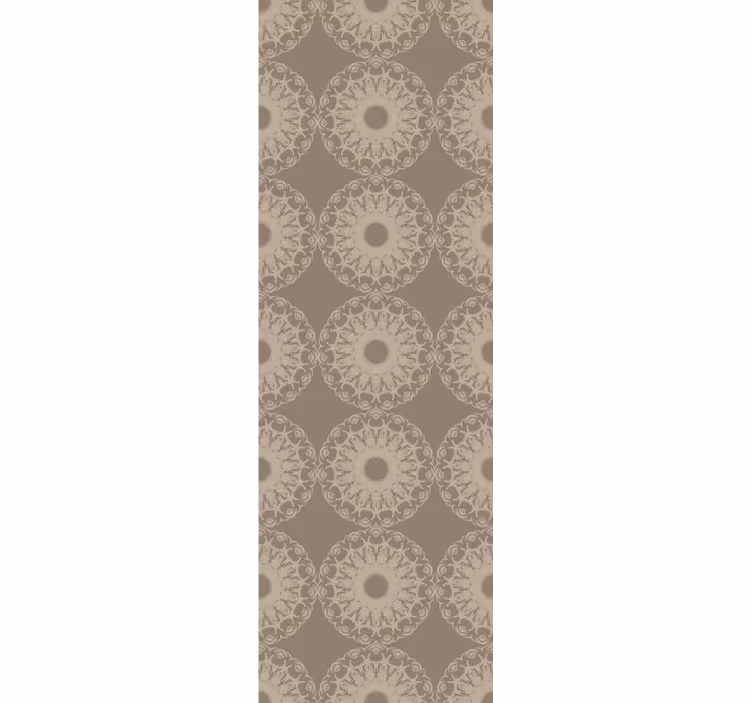 Persiana enrollable moderno círculos beige eclécticos - TenVinilo