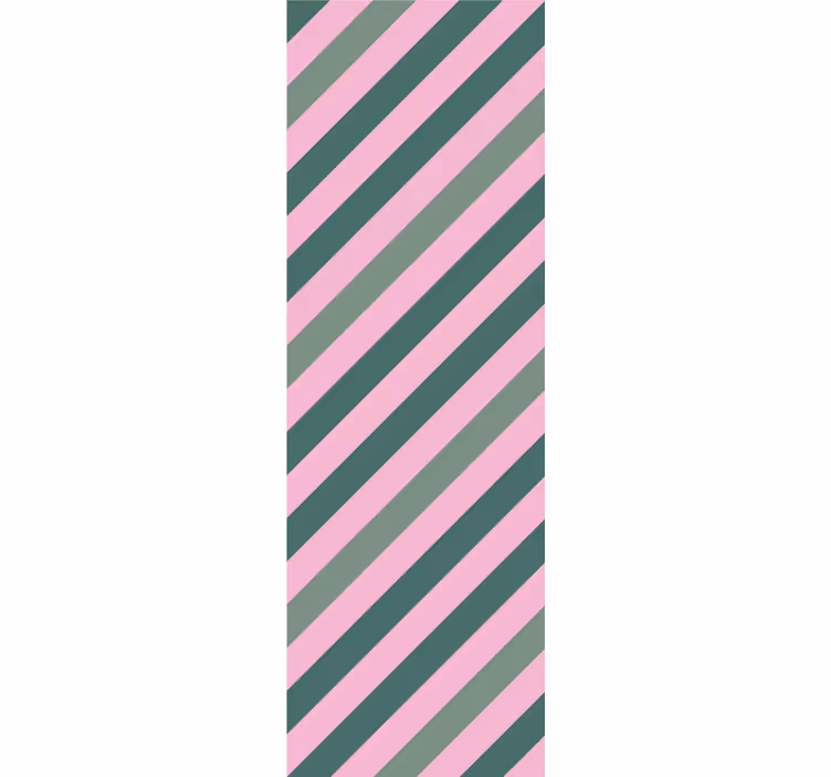 Persiana enrollable moderno bloque de color rosa y verde - TenVinilo
