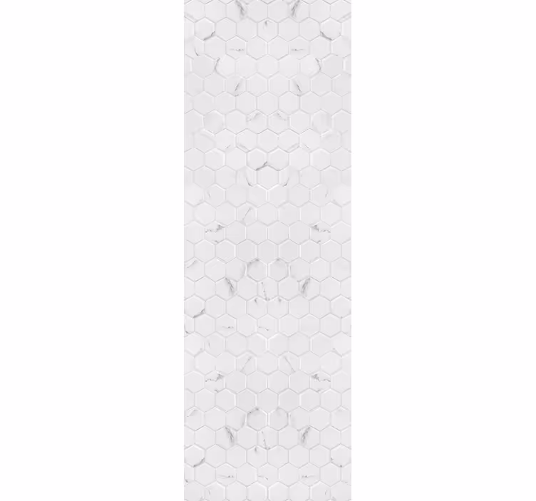 Persiana enrollable moderno azulejos hexagonales grises - TenVinilo
