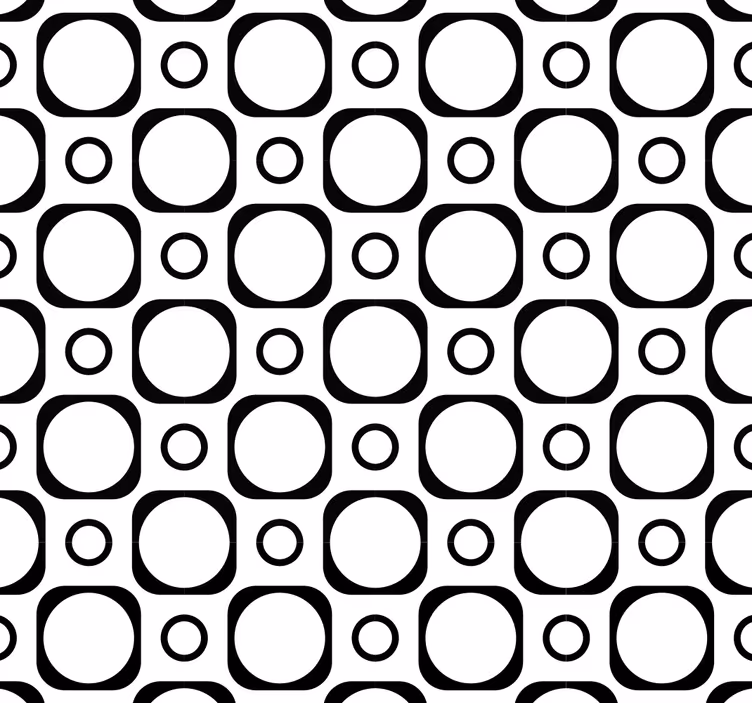 Persiana enrollable negra azulejos baño blanco y negro - TenVinilo