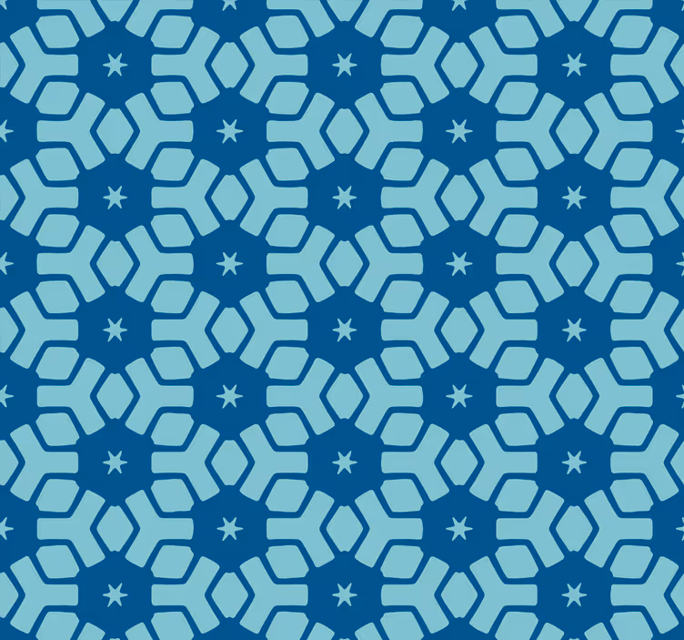 Persiana enrollable para baño azulejos azules - TenVinilo