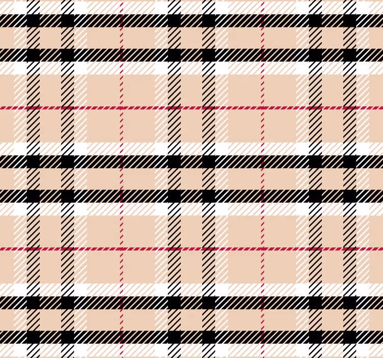 Persiana enrollable rosa tartán burberry - TenVinilo