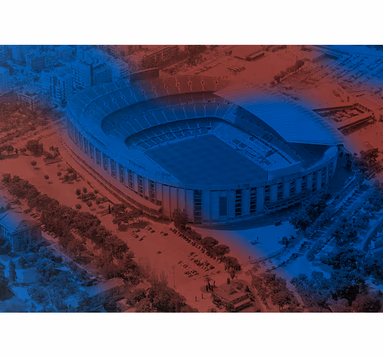 Persiana enrollable para cocina fotomural camp nou 3d - TenVinilo