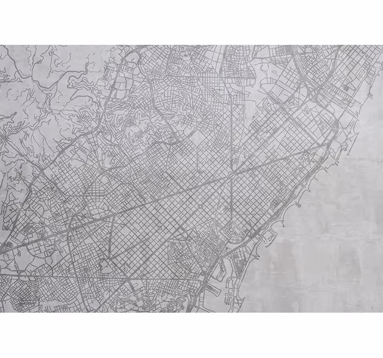 Persiana enrollable para cocina mapa de barcelona - TenVinilo