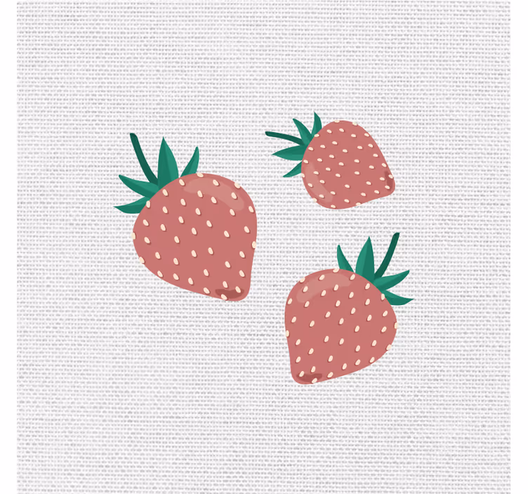 Persiana enrollable para cocina diseño de fresas coloridas - TenVinilo