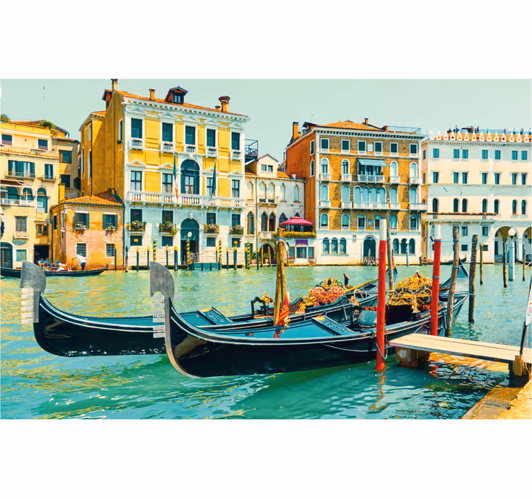 Persiana enrollable salón aquarella canales de venecia - TenVinilo