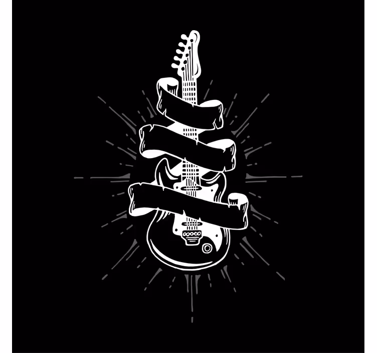 Persiana enrollable salón guitarra - TenVinilo
