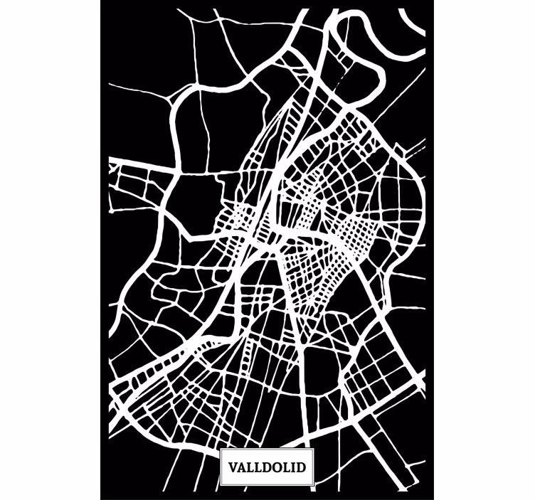 Persiana enrollable salón mapa topográfico valladolid - TenVinilo