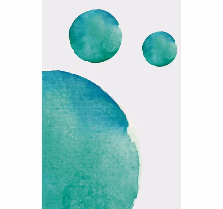 Persiana enrollable salón acuarela abstracta aqua - TenVinilo