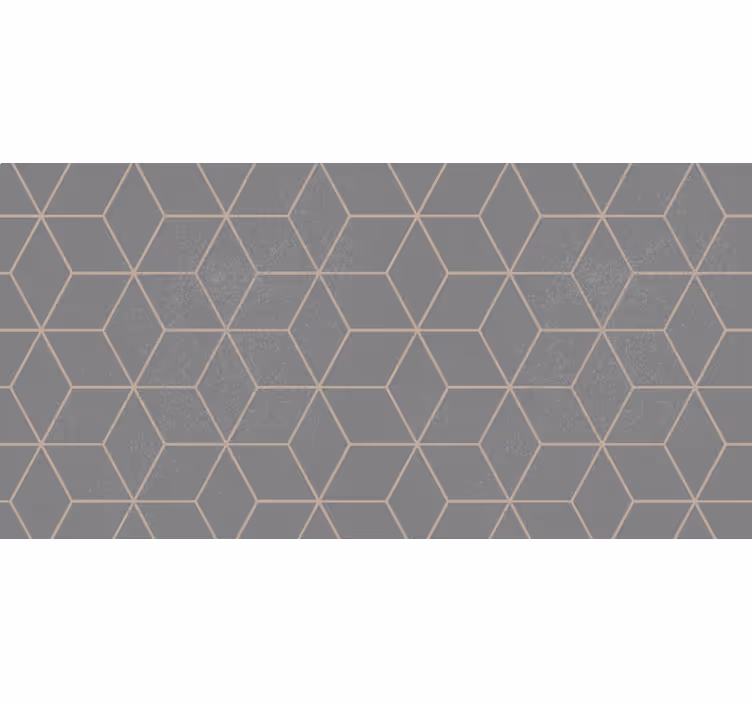 Persiana enrollable gris patrón hexagonal geométrico - TenVinilo