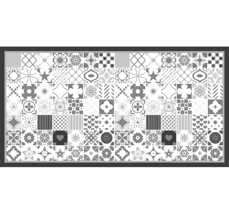 Persiana enrollable gris azulejos "trujillo" - TenVinilo