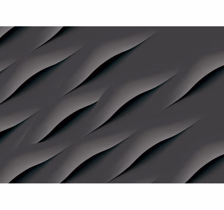 Persiana enrollable gris patrones de olas abstractas - TenVinilo