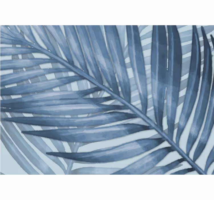 Persiana enrollable azul hoja tropical azul - TenVinilo