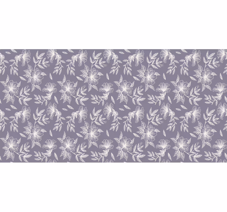 Persiana enrollable morada floral lila - TenVinilo