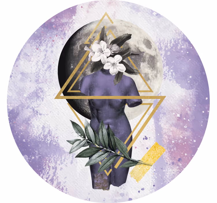 Persiana enrollable morada collage digital - TenVinilo