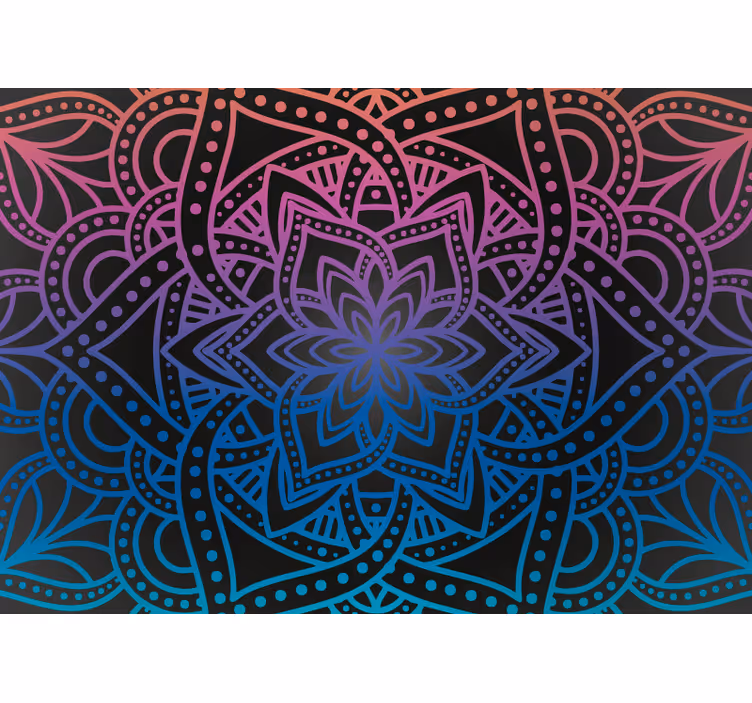 Persiana enrollable salón mandala intrincado - TenVinilo