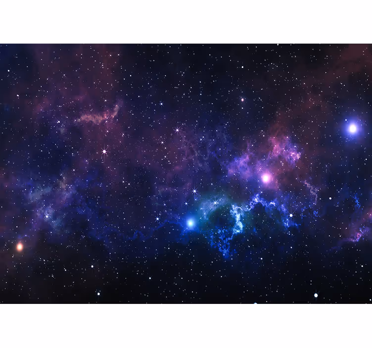 Persiana enrollable salón universo con mil estrellas - TenVinilo