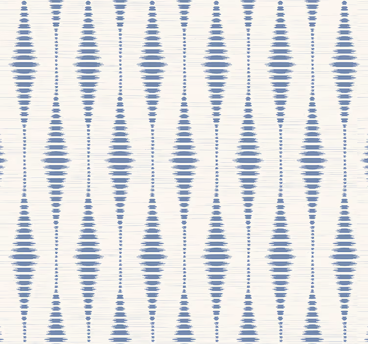Persiana enrollable azul rabaul ikat azul y beige - TenVinilo