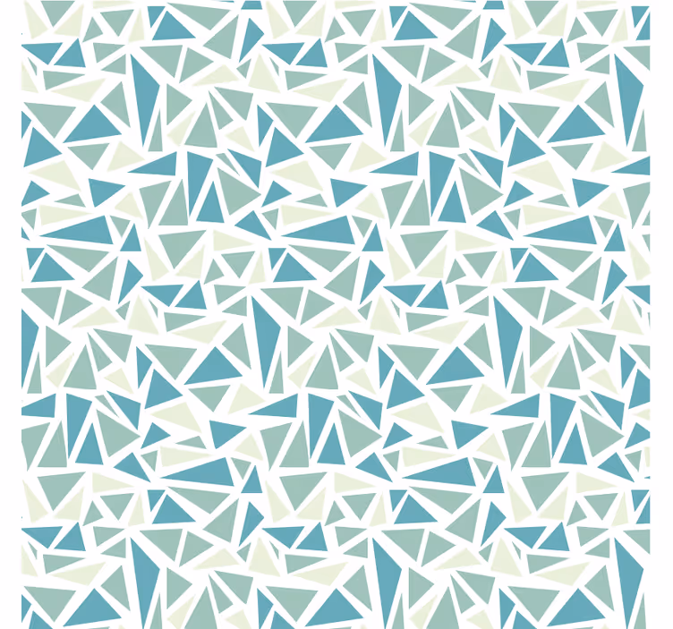 Persiana enrollable azul mosaico retro verde - TenVinilo