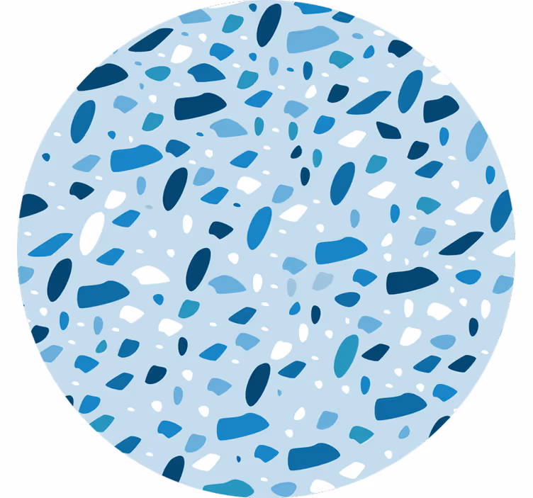 Persiana enrollable azul textura terrazo azul - TenVinilo