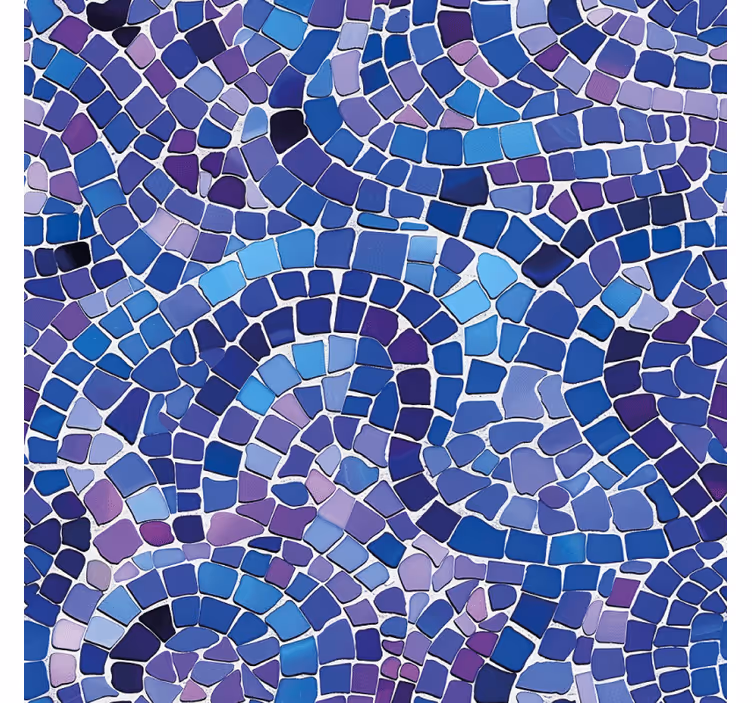 Persiana enrollable azul efecto mosaico - TenVinilo