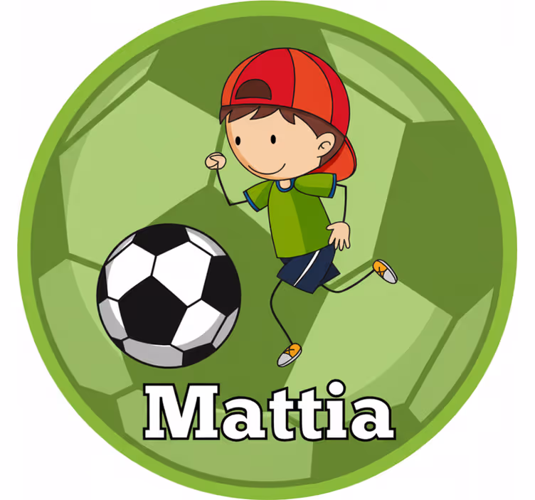 Persiana enrollable verde diseño de fútbol personalizable - TenVinilo