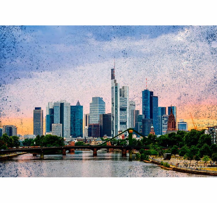 Persiana enrollable salón skyline de frankfurt - TenVinilo